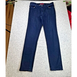 L.L.Bean True Shape Jeans Women 14 Tall Dark Wash Straight Leg Favorite Fit